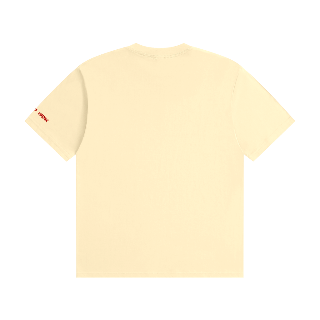 "STAOFF MIDIK" Unisex Seamless Cotton T-Shirt (RED)
