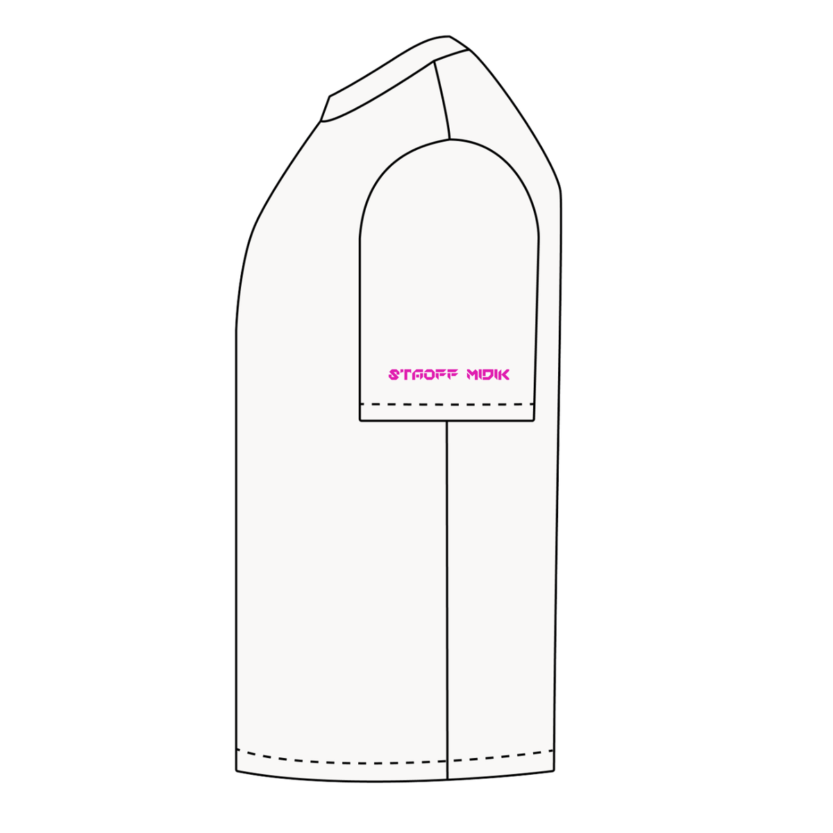 "STAOFF MIDIK"Unisex Seamless Cotton T-Shirt (PINK)
