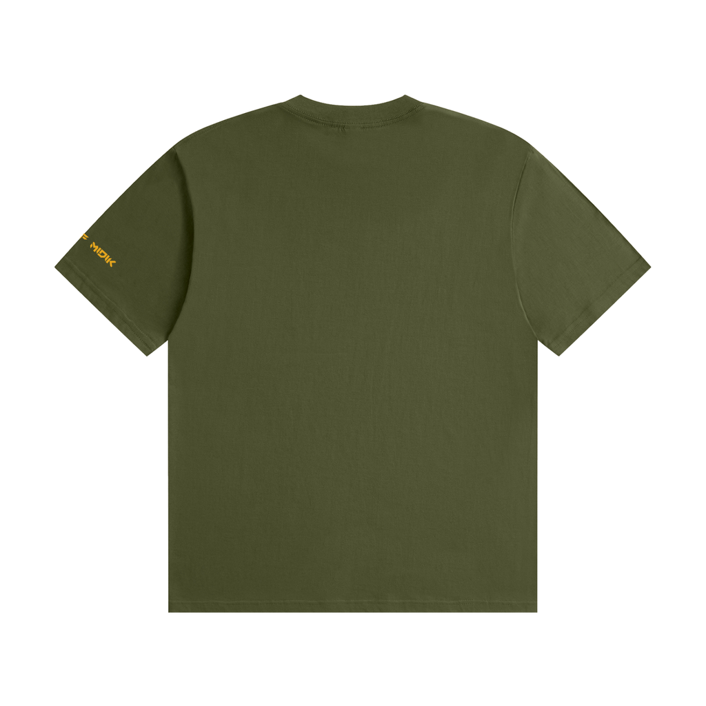 "STAOFF MIDIK" Unisex Seamless Cotton T-Shirt (ORANGE)