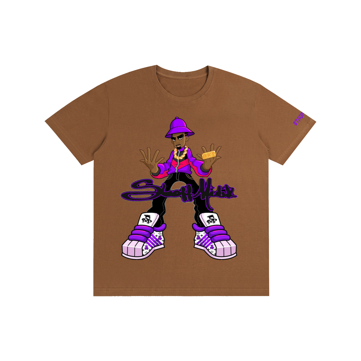 "STAOFF MIDIK" Pure Cotton Unisex T-Shirt (PURPLE)