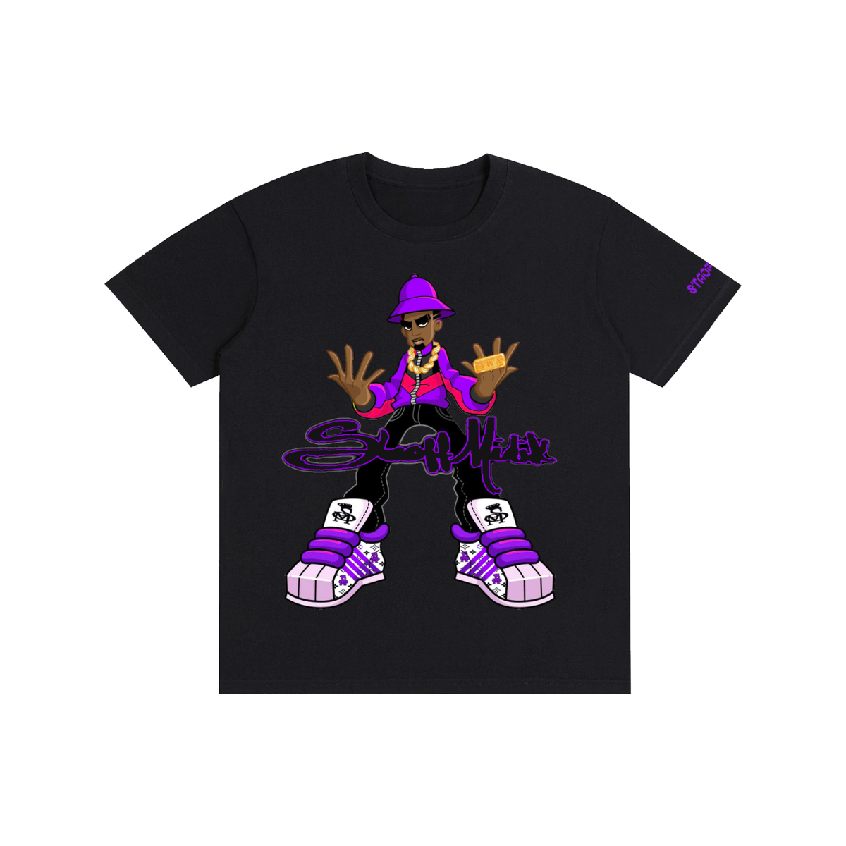"STAOFF MIDIK" Pure Cotton Unisex T-Shirt (PURPLE)