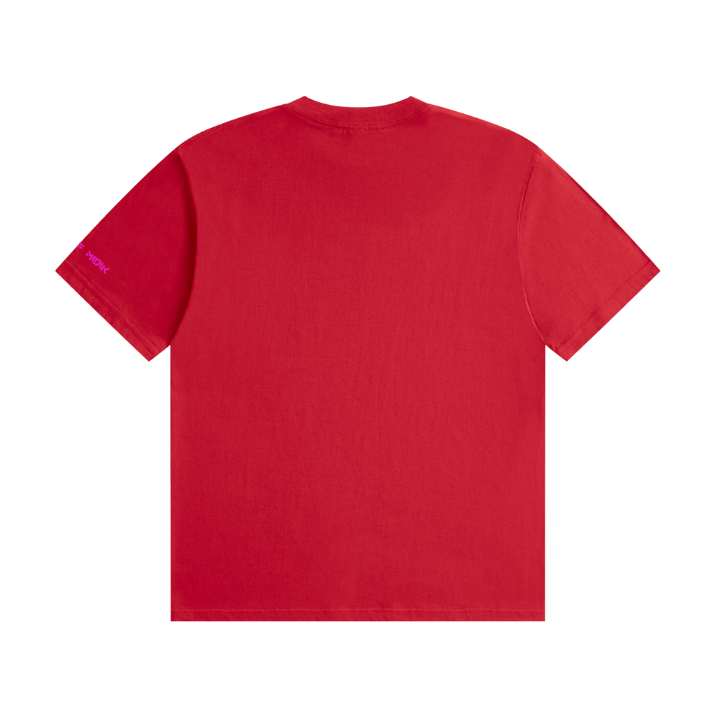 "STAOFF MIDIK"Unisex Seamless Cotton T-Shirt (PINK)