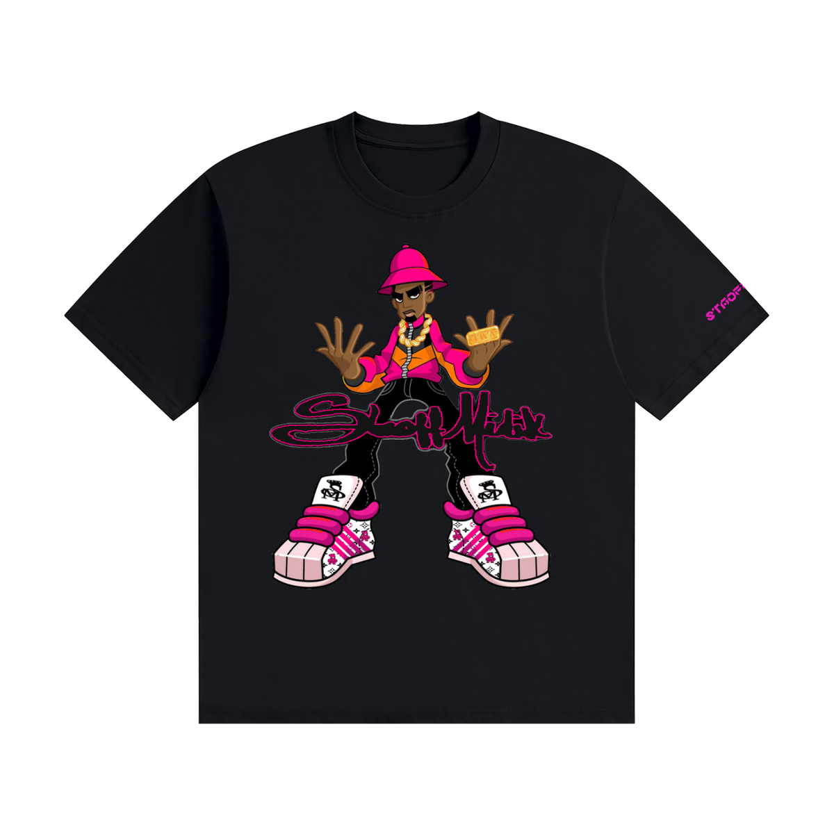 "STAOFF MIDIK"Unisex Seamless Cotton T-Shirt (PINK)