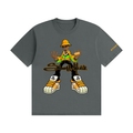 "STAOFF MIDIK" Unisex Seamless Cotton T-Shirt (ORANGE)
