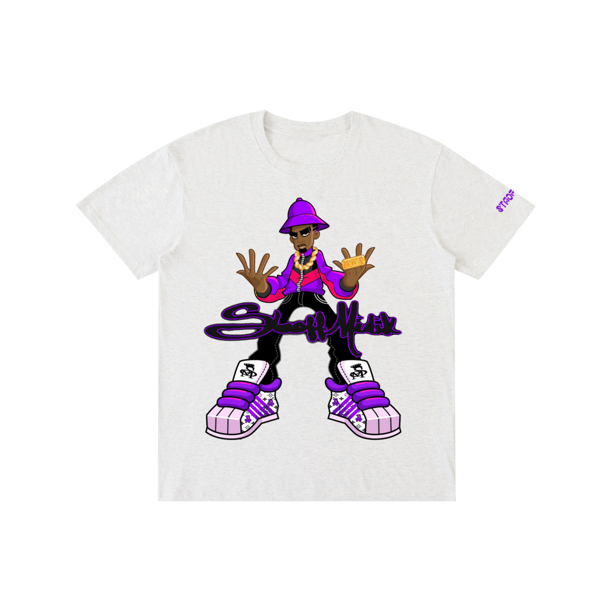 "STAOFF MIDIK" Pure Cotton Unisex T-Shirt (PURPLE)