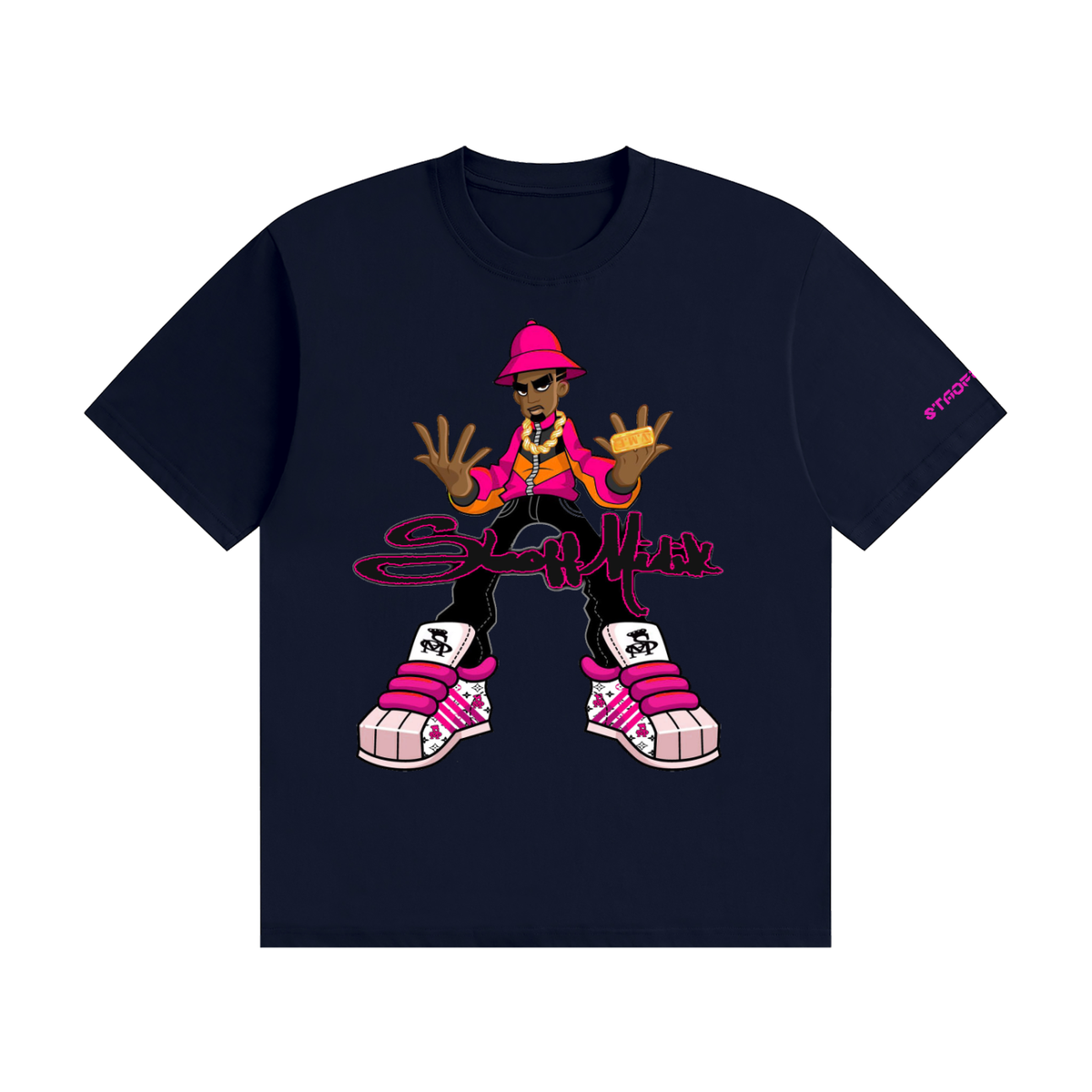 "STAOFF MIDIK"Unisex Seamless Cotton T-Shirt (PINK)